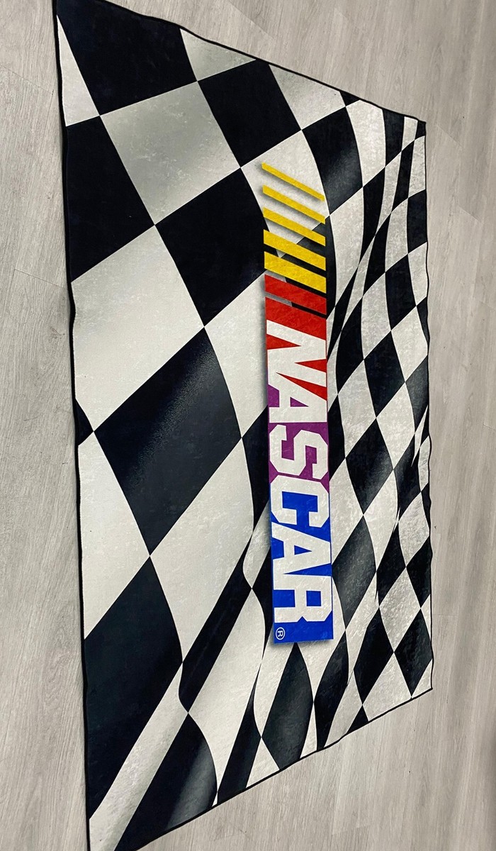 Nascar Finish Flag Rug, Sport Flag Rug, Nascar Sport Rug,Car Sport