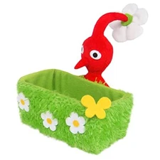San-Ei Boeki Pikmin Plush Toy Goods Red Pikmin Accessory Box Grass 1Japan