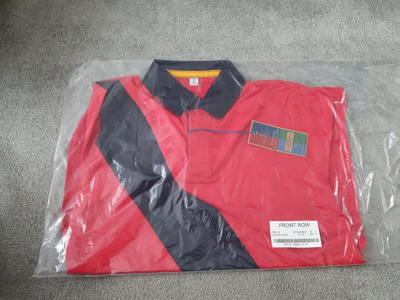 Maglia Rugby Uomo Soft Touch Piccola Striscia Diagonale Manica Lunga Prima Fila FR112