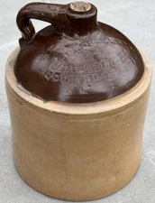 SCARCE Weideman Holmes co Distellers Cleveland OH Stoneware Whiskey Jug