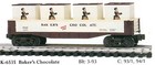 K-LINE 6535 BAKERS, 6538 RI, 6543 READING, 6551 SCL, 6552 CHINESE  GONDOLA NIB — photo 1