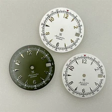 28.5MM Watch Dial Green Luminous Watch Accessories fit for NH35A/4R35 Movement
