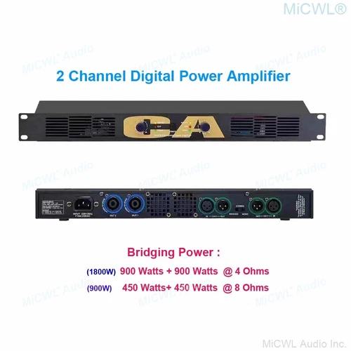 Pro 2 - 4 Channel Digital Power Amplifier 5200W High PreAmp Drive Speaker 1U 19" - Picture 12 of 14