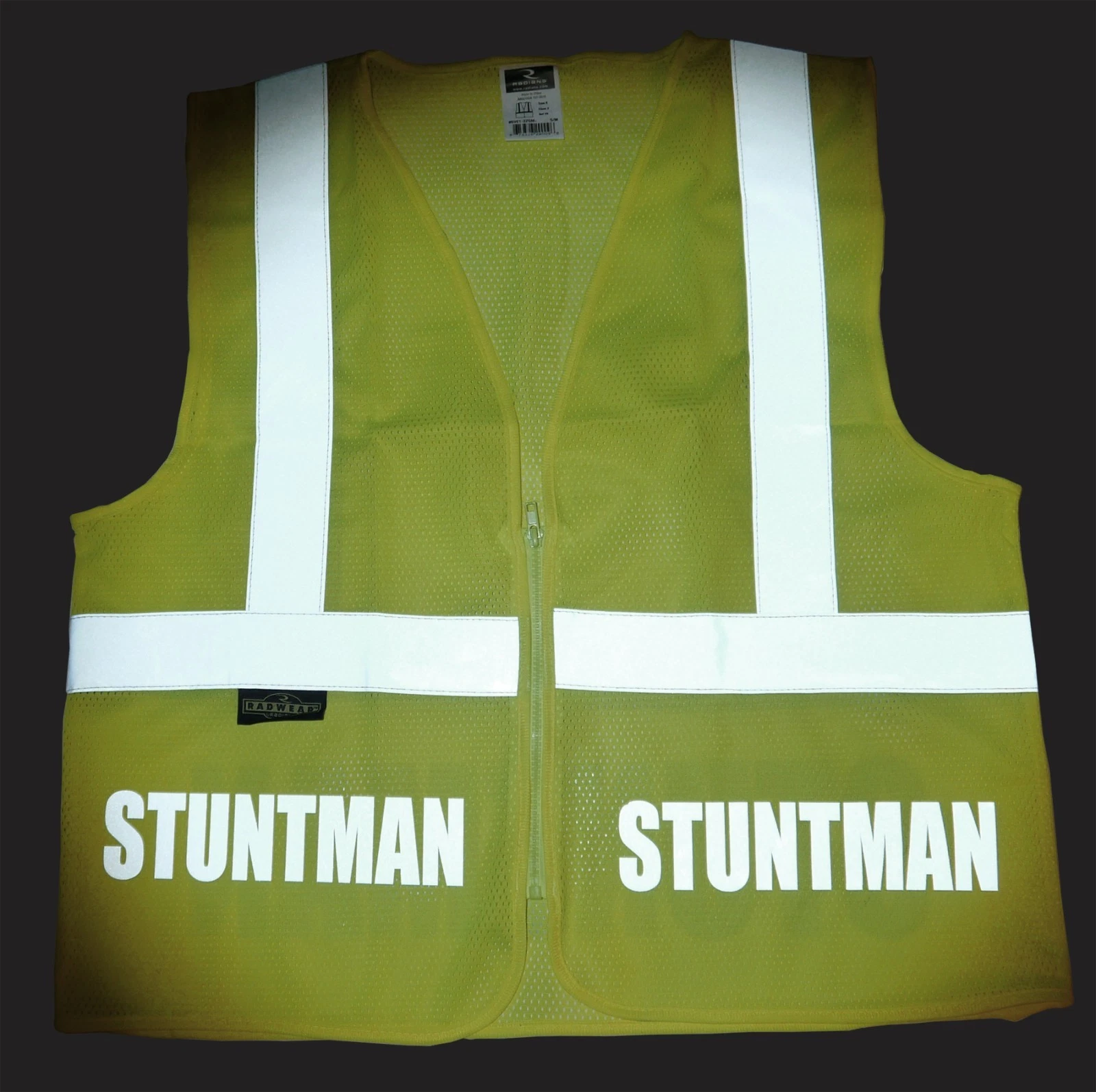 Stuntman safety vest with REFLECTIVE design , movie production, film crew, image 3