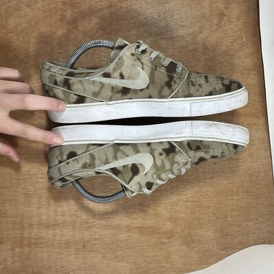 Nike SB Zoom Stefan Janoski Men Size 10 Desert Camo Green Trainers 333824-207 Nike SB Zoom Stefan Janoski Men Size 10 Desert Camo Green  main image 2