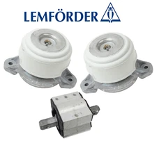 Engine Motor Mount + Transmission Mount 3pcs OEM Lemforder for Mercedes GLK350