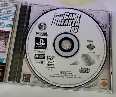 NCAA Gamebreaker 98 Sony PS1 PlayStation 1 711719417224| eBay