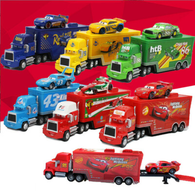 Disney-LKW  Pixar Cars 1:55 Container Legierung Auto Spielzeug Modell für Kinder