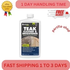 32 Oz. Teak Cleaner and Brightener for Fine Wood - Wood Restoration Solution