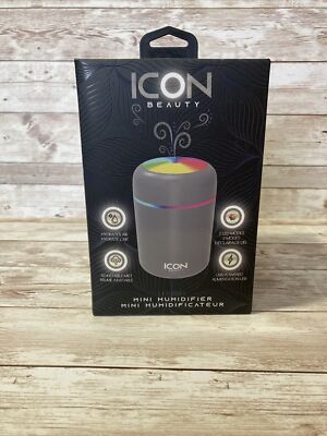 Icon Beauty Mini Humidifier NEW Led LightsUSB Powered