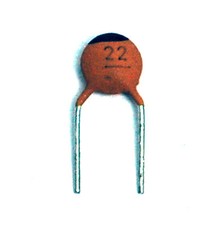 100pc Disc Ceramic Capacitor 22pF 50V  10 NP0 RoHS Taiwan NPO