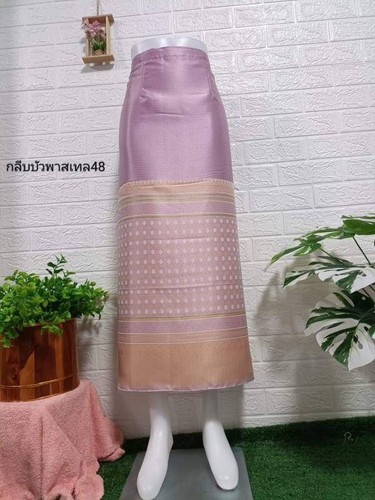 LAOS/THAI SILK SARONG SKIRT WAIST ONE SIZE WRAP AROUND/LENGTH 34/35" - Picture 28 of 117