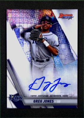 2019 Bowman s Best #B19-GJ Greg Jones Auto - Tampa Bay Rays 