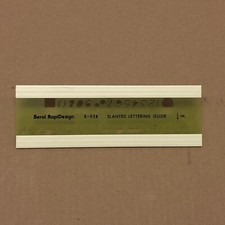 Berol Rapidesign 1/4 in Slanted Lettering Guide R-938 Drawing Template