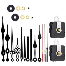 2 Pcs Quartz Clock Mechanism Kit Wall Clock Movement Parts Motor Replacement