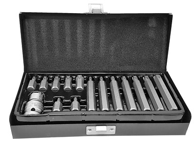 15-tlg Schraubendreher Bitsatz Torx mit Loch Bohrung Bits Set Ratschen Satz