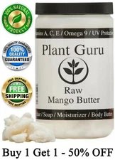 Mango Butter Raw 16 oz / 1 lb 100% Pure Unrefined Organic For Skin, Body, Hair