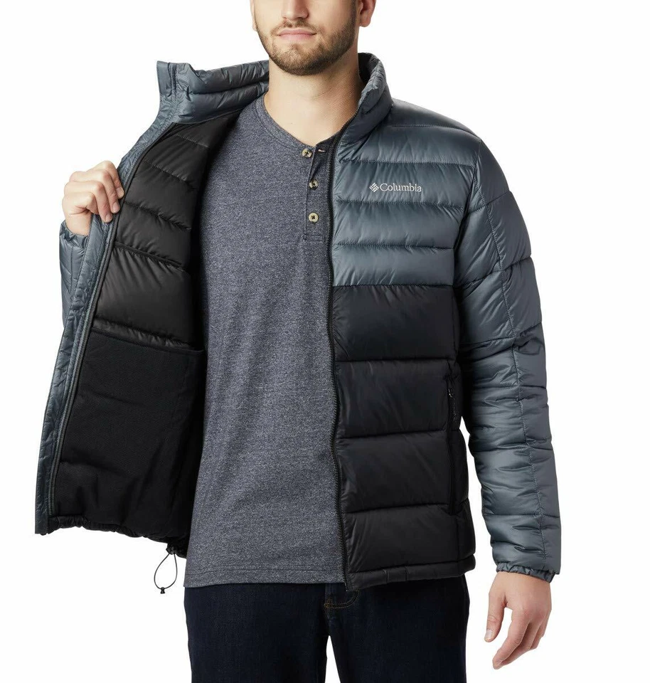 Chaqueta acolchada aislante Columbia Buck Butte para hombre negra/grafito talla pequeña Foto 4 de 4