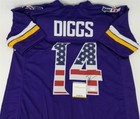 Stefon Diggs Signed Vikings USA Flag Jersey (TSE COA) Minnesota Wide Receiver — photo 2