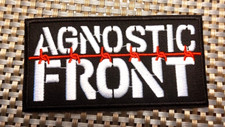 Agnostic Front band Embroidered Patch Iron-On Sew-On US shipping Punk Hardcore