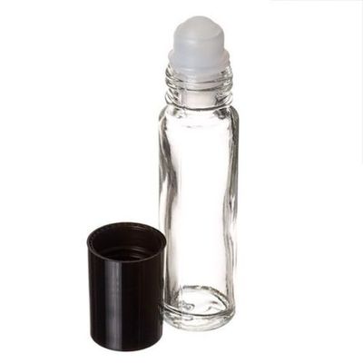 10 ml (1/3 oz) Roll On Glass Bottle Plain/Flint