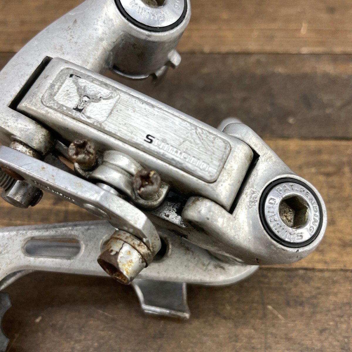 Paire de brochettes de roue arrière avant vintage Shimano Deore XT