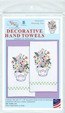 Jack Dempsey Stamped Decorative Hand Towel Pair 17"X28"-Watering Can Pack of 1 