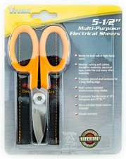 Titan 5 1/2" Multi-Purpose Electrical Shears Electrican Scissors with Sheath