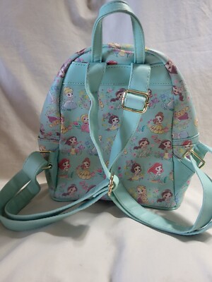 Loungefly‎ Disney Princess Teal / Mint Chibi Mini Backpack - New Loungefly Disney Princess Teal / Mint Chibi Mini Backpack  main image 3