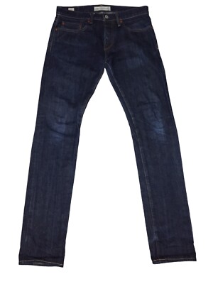 GAP 1969 Kaihara Japanese Selvedge Cotton Denim Skinny Raw Blue Jeans 30x33 