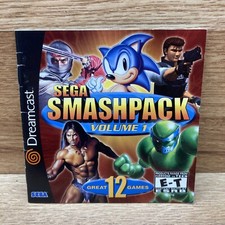 Sega Smashpack Volume 1 Sega Dreamcast Instruction Manual Only