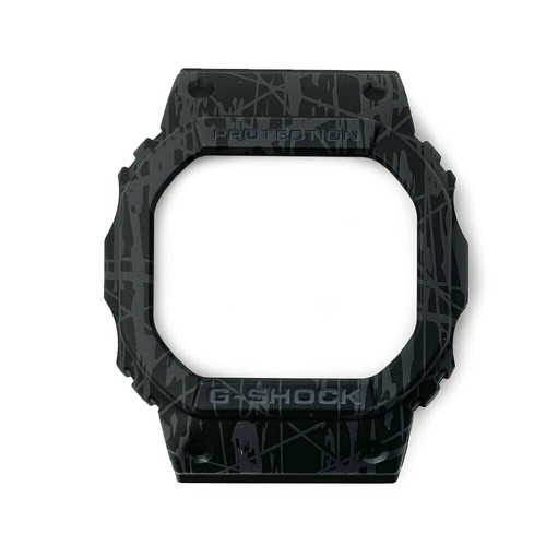 Original Casio Uhr Lünette G-Shock grau schwarz Muster 10498698 passend für DW-5600SL-1