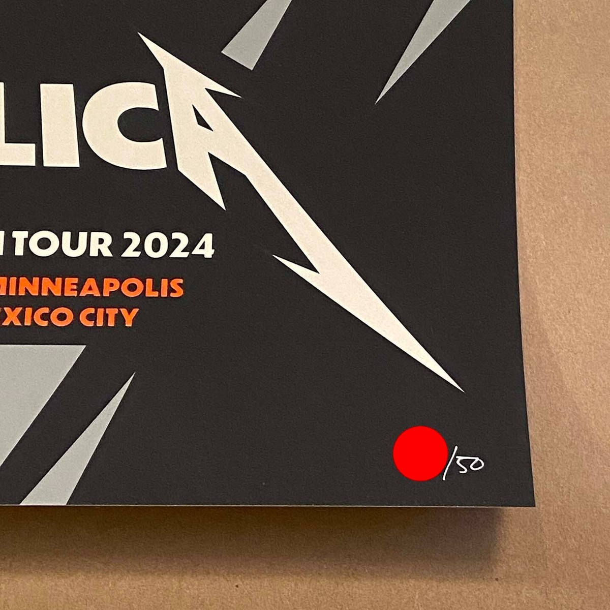 Metallica 2024 8/9 8/11 Soldier Field Chicago M72 Pop Up Mark5 AP