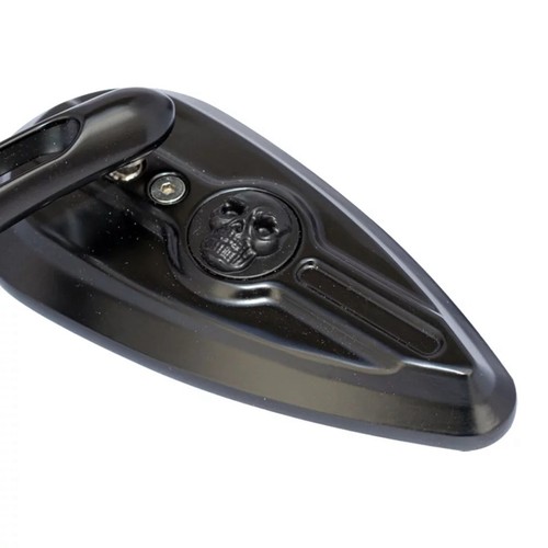 2x black Motorcycle Rear View Mirrors For 1984~2014 Harley Davidson Chopper Dyna - Picture 4 of 6