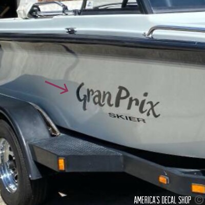 Centurion Gran Prix Skier Boat Yacht Decals 2PC Set New 40  OEM Restoration Rare