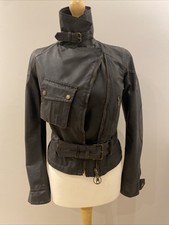Belstaff Ladies Waxed Biker Jacket Gold Label It40