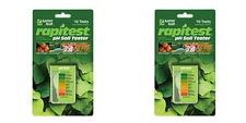 2 LUSTER LEAF 1612 RAPITEST Dirt Soil Plant Garden PH Meter Tester 10 Test Kit