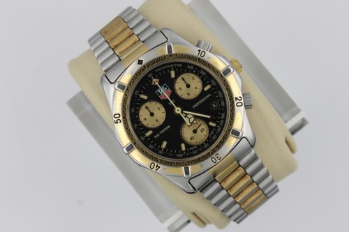 Tag Heuer 565.306 Mens 2000 Series Watch Black Gold Chronograph CE1120.BB0326 - Picture 4 of 11