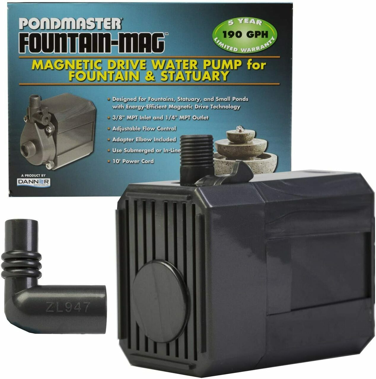 Pondmaster 02519 Mag-Drive 190 gph 