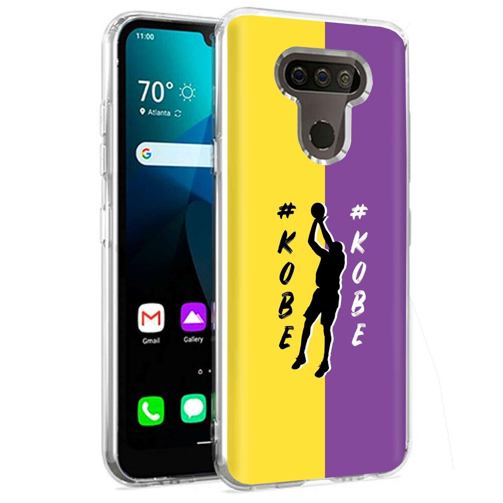 Phone Case for LG Harmony 4,Premier Pro Plus,K41, Kobe Basketball Print