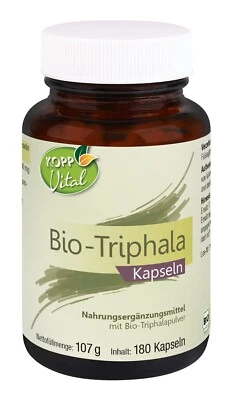 KOPP Vital® Bio-Triphala 180 Kapseln 107 g Bio-Anbau hochdosierte Triphala Vegan