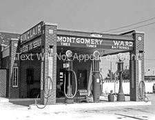 1939 Gas/ Service Station Dalhart, Texas Vintage Photograph 8.5" x 11" Reprint