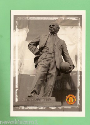 MAN U, THE THEATRE OF DREAMS SOCCER FOOTBALL POSTCARD - SIR MATT BUSBY