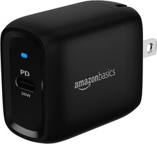 30W One-Port Foldable GaN USB-C Wall Charger with Power Delivery PD for Tablets