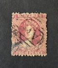 1863 - Bahamas - Yv#6, toothed 12 1/2 Fil.CC, used stamp