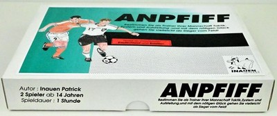 Fußball-Taktik-Spiel  ANPFIFF  PROTOTYPE Einzelstück, Neu!