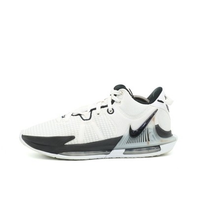 Nike Herren LeBron Witness 7 Sneaker Weiß/Schwarz Low-Top Basketballschuhe EU 43