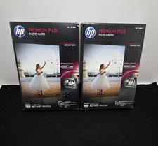 2 Boxes HP Premium Plus 4x6 Photo Paper - High Gloss - 175 Sheets Total