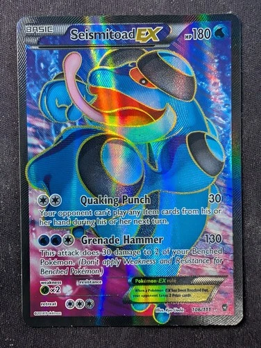 Seismitoad EX - 106/111 - Furious Fists (Pokemon) NM