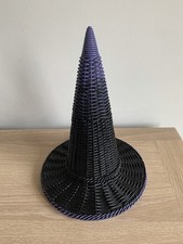 TK Maxx Halloween Witch’s Hat Rattan Effect Look Black & Purple